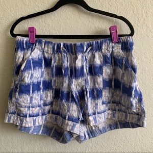 Mossimo Blue & White Shorts